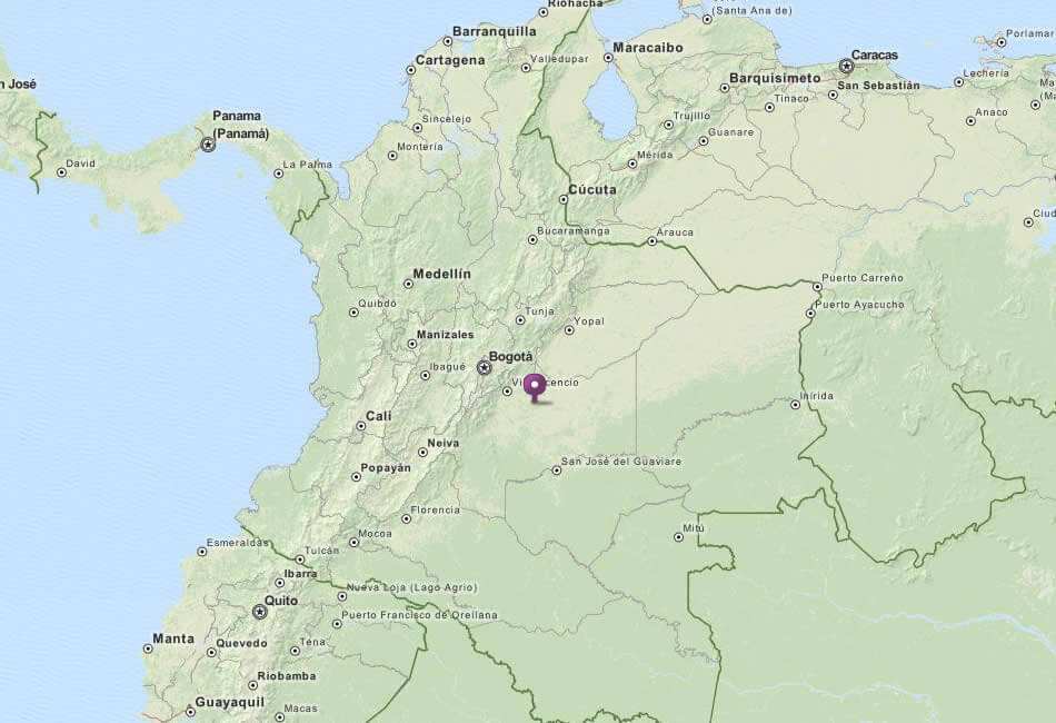 map of colombia